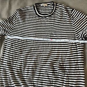 Lafayette 148 New York Black and White Striped Sweater